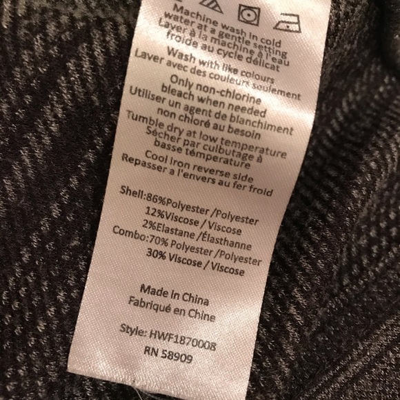 H by Halston Cardigan Sweater Womens Size M Open Front Deep Pockets Dark Grey - Picture 14 of 14